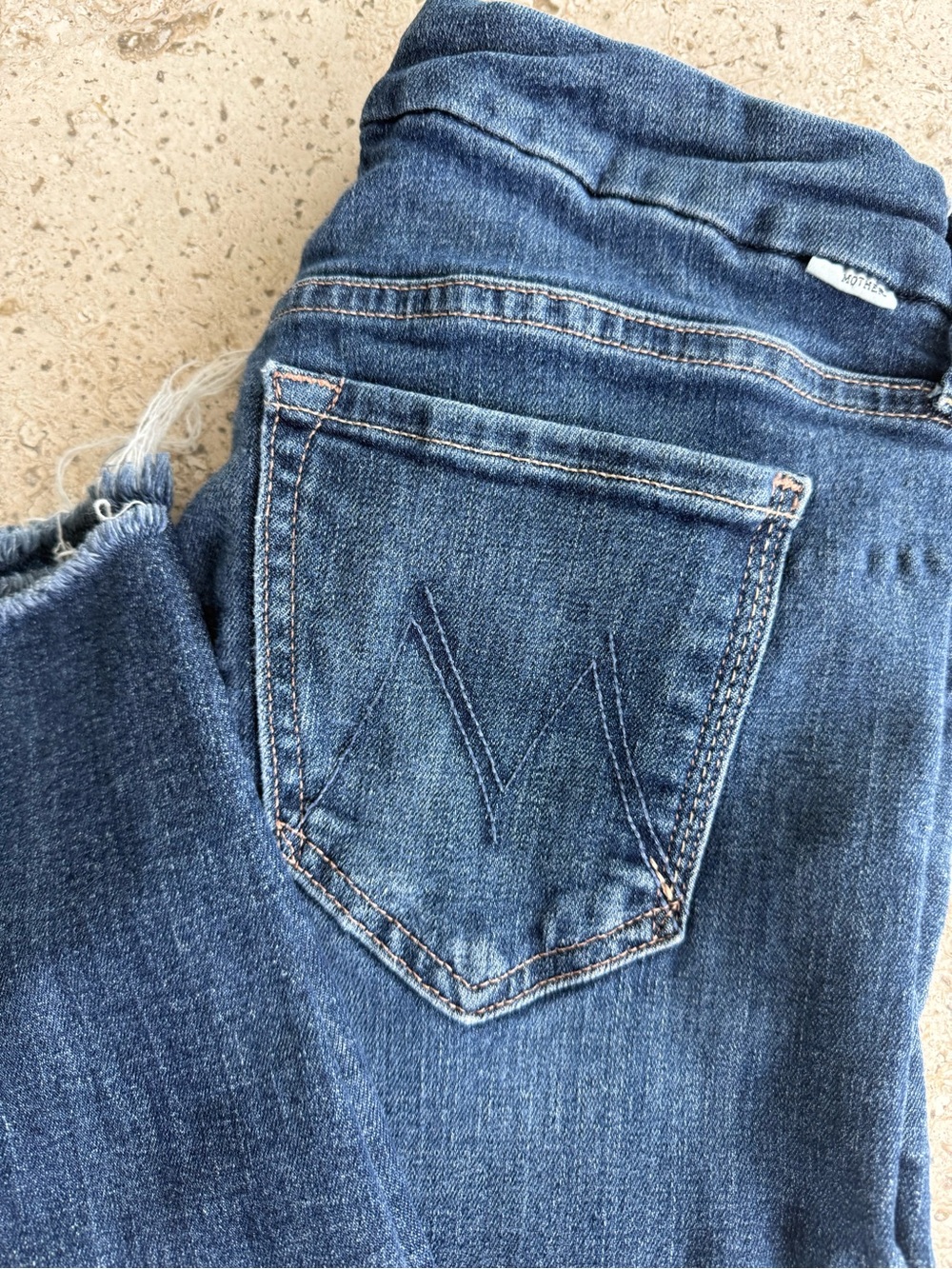 MOTHER  Ankle Fray Jeans